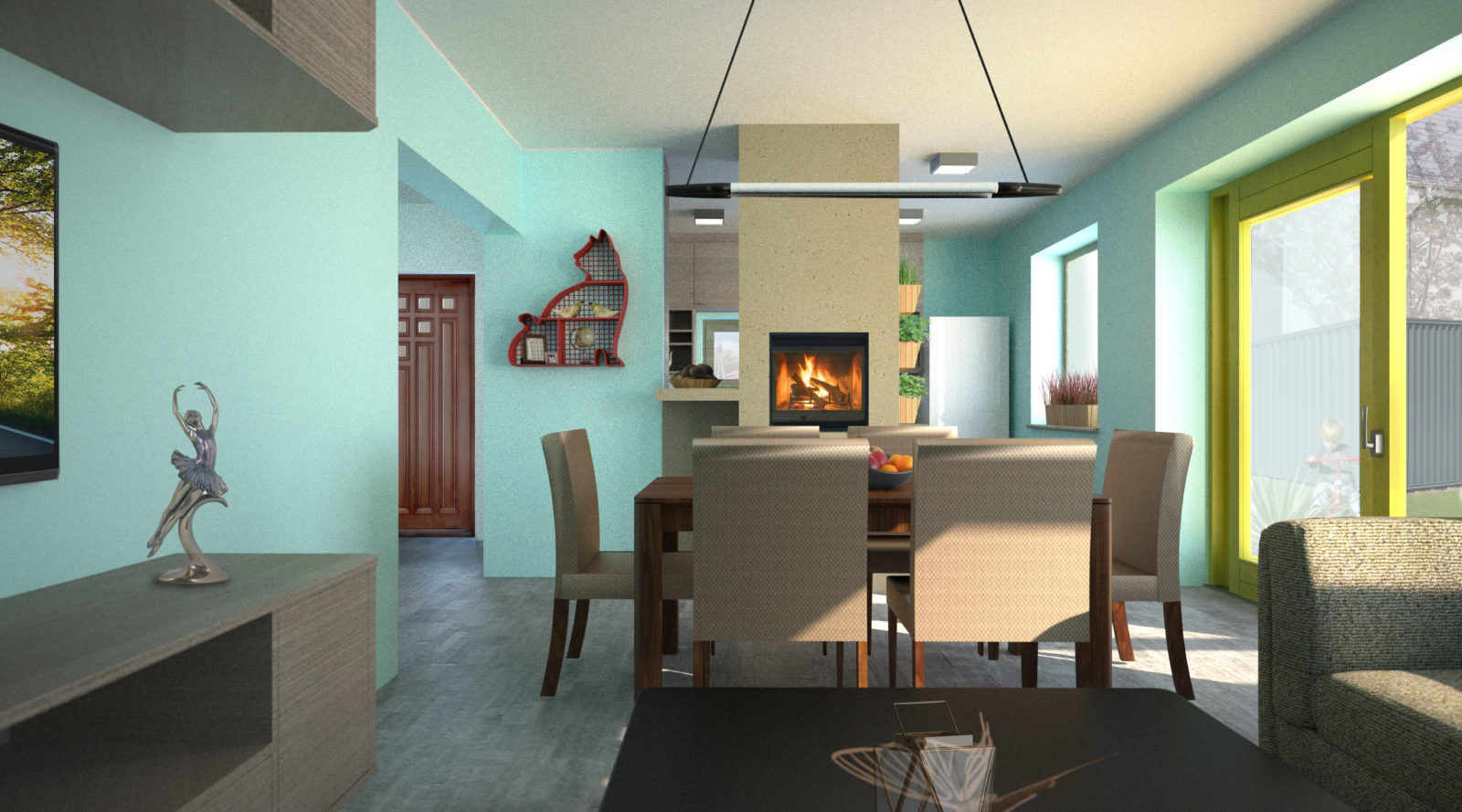 Jestem przeciwnikiem kominka w salonie