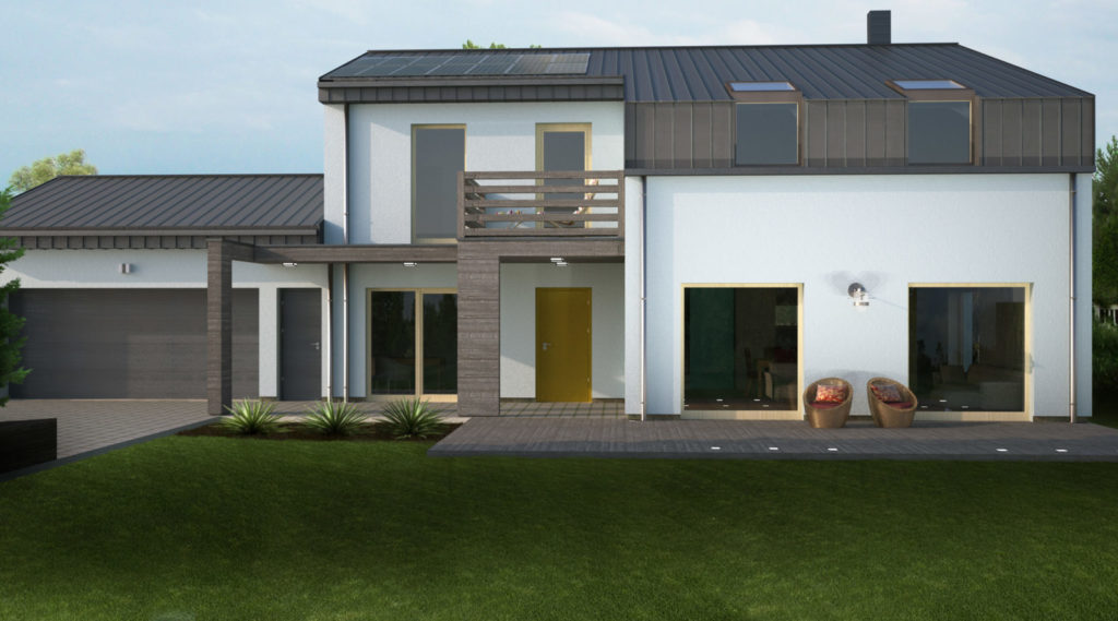 Dom – widok od ogrodu